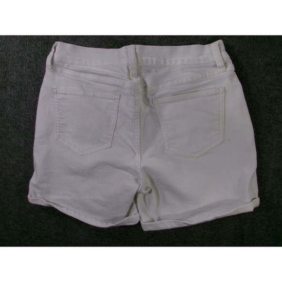 Old Navy Shorts Womens 4 SweetHeart White Denim Cuffed Stretch Bright White - Picture 11 of 13